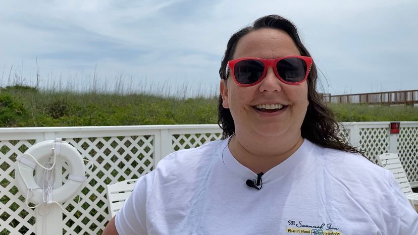 Savannah Inn General Manager, Brittany Francis is grateful the inn is still open after hurricanes and the pandemic. (Spectrum News 1/Natalie Mooney)